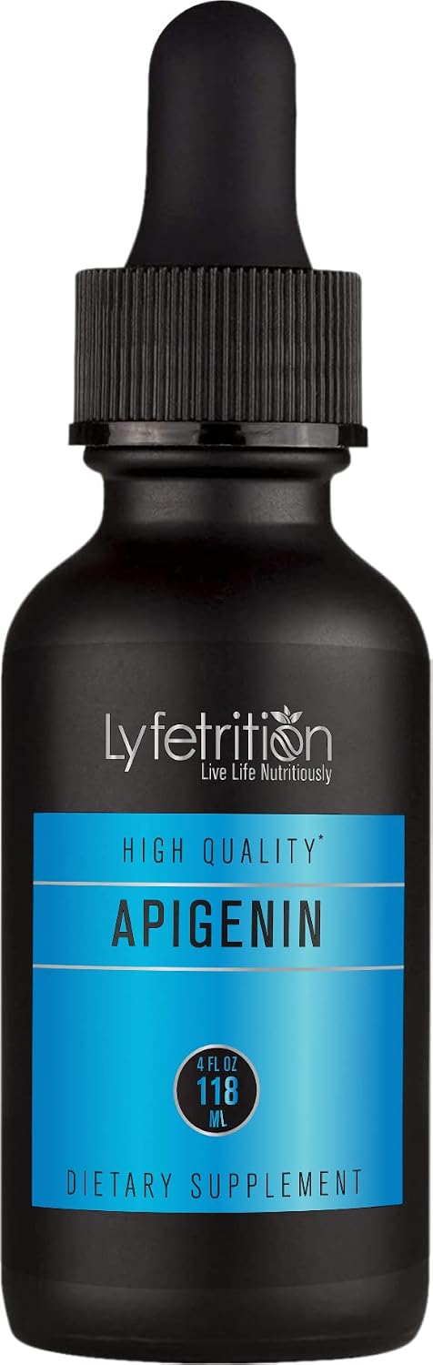 Lyfetrition Apigenina 70mg - Suplemento Líquido (118 ml, 220 dosis)