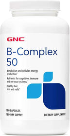 GNC B-Complex 50 - 180 Cápsulas (180 Servicios)