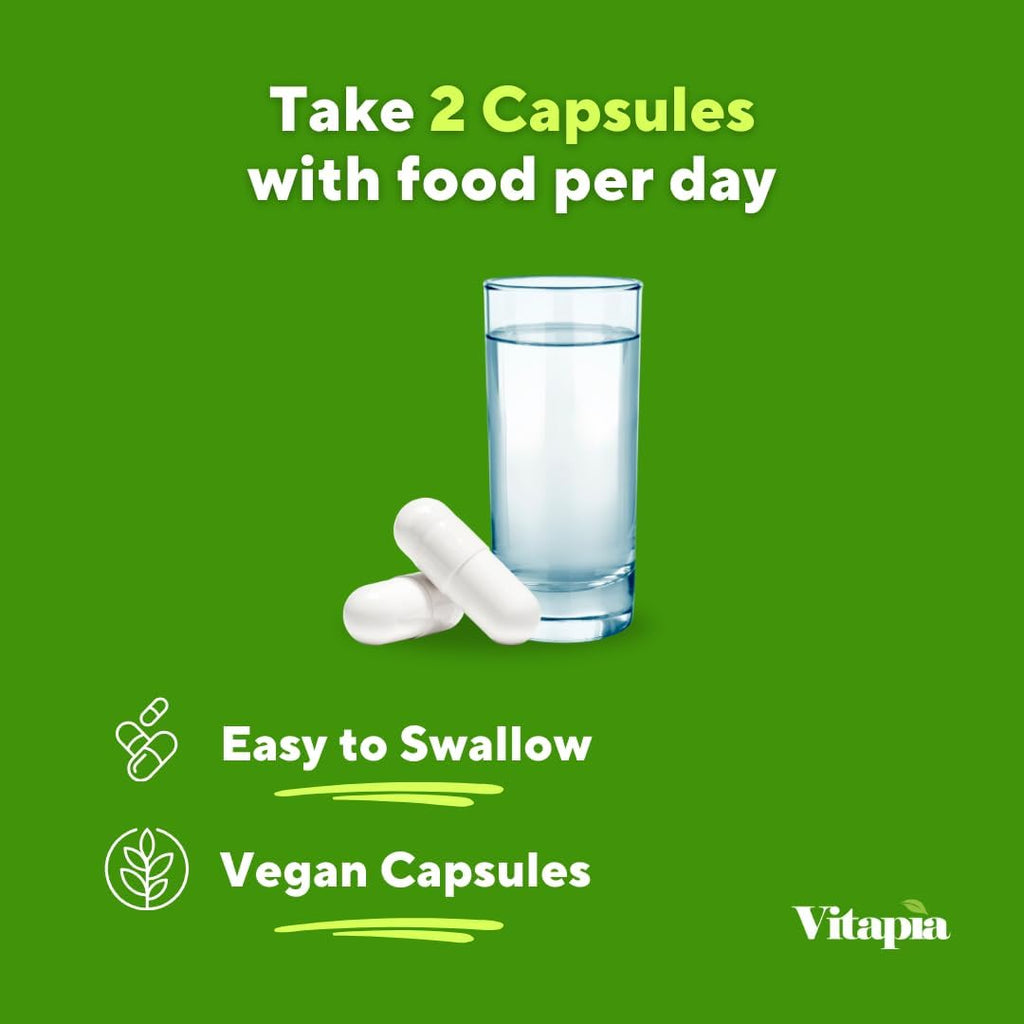 Vitapia Extracto de Nopal Cactus - 120 Cápsulas Vegetales - Sin Gluten y No-GMO