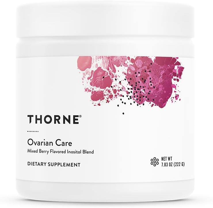 THORNE Ovarian Care - Salud Ovárica y Fertilidad - Inositol, CoQ10, Folato y Polifenoles - Sabor Arándano - 60 Dosis