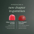 New Chapter® Gominolas Orgánicas de Vitamina B12+ – 47% Menos Azúcar, USDA Orgánico, Vegano, Sabor Frambuesa, 60 unidades