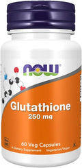 NOW Foods L-Glutatión 250 mg, 60 cápsulas
