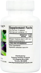 Supreme Nutrition Cissus Supreme, 90 Cápsulas Vegetarianas Puras de Cissus quadrangularis