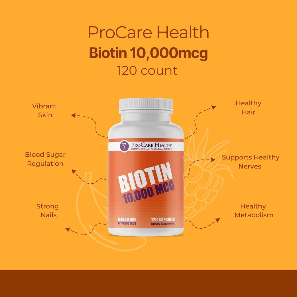 ProCare Health Biotina 10.000 mcg - 120 Cápsulas