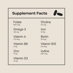 Multivitamínico Prenatal Modern Fertility - 60 Cápsulas (30 Días)