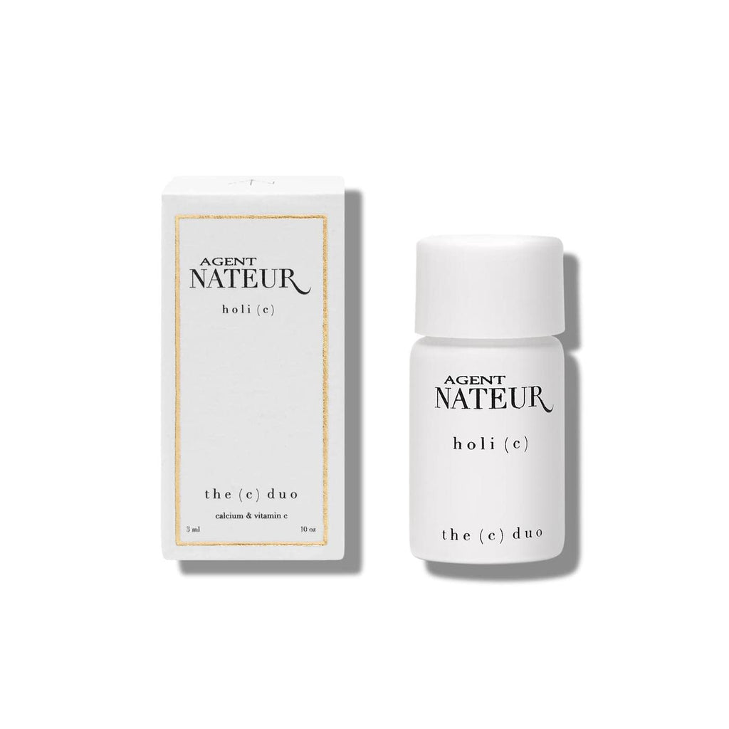 Agent Nateur - holi (c) duo Calcium + Vitamin C - Polvo para la piel - Tamaño de viaje 3ml