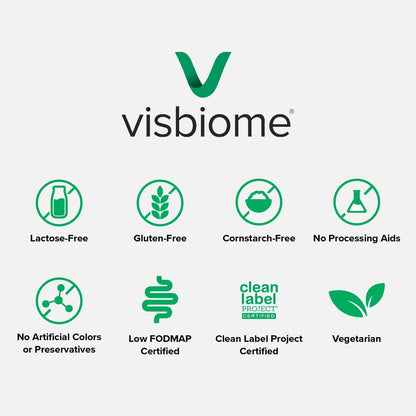 Visbiome® GI Care - Probiótico de Alta – Certificaciones: Visbiome GI Care está certificado como Low-FODMAP, Clean – Image 7