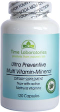 Cápsulas de vitaminas y minerales Ultra Preventive de alta potencia (120) con vitamina B metilada activa