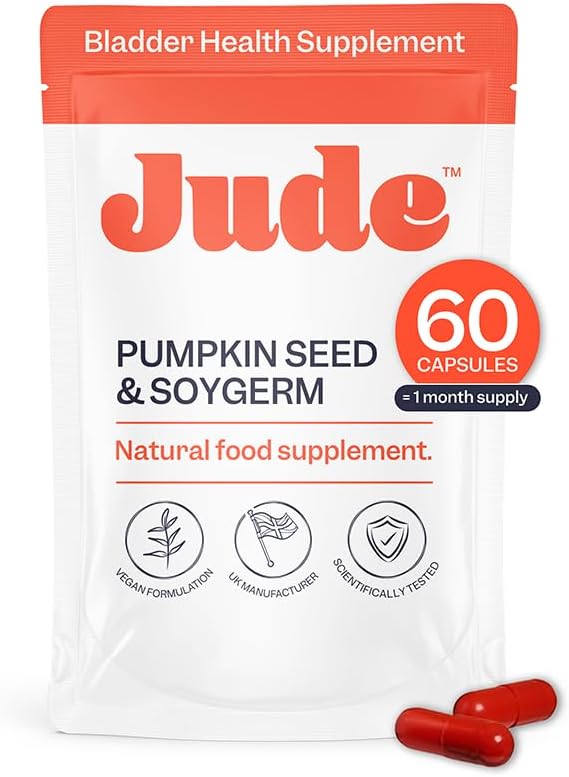 Jude Bladder Control – Suplemento para el Control de la Vejiga en Mujeres, 60 Cápsulas