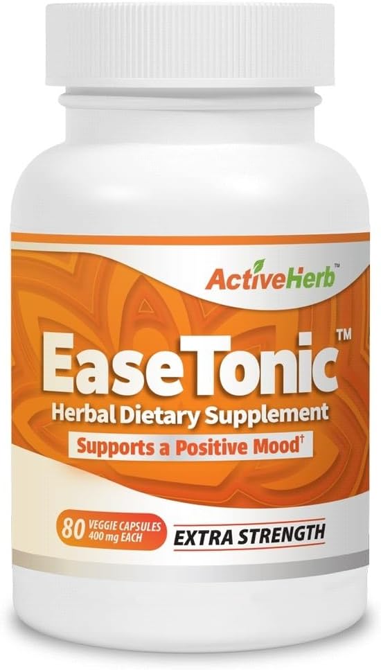 ActiveHerb EaseTonic Suplemento Herbal, 80 Cápsulas