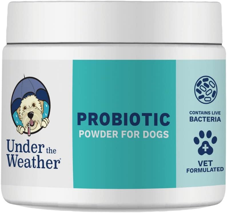 Under The Weather Probiótico en Polvo para Perros - Fórmula Veterinaria - 120 porciones