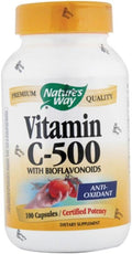 Nature's Way Vitamina C 500 mg con Bioflavonoides, 100 Cápsulas