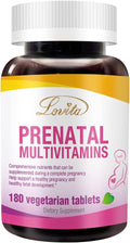 LOVITA Prenatal Multivitamins - 180 Comprimidos Vegetarianos