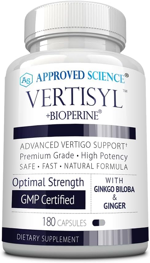 Approved Science VertiSyl - Ginkgo Biloba, Jengibre, Vitamina D3, BioPerine - 60 Cápsulas