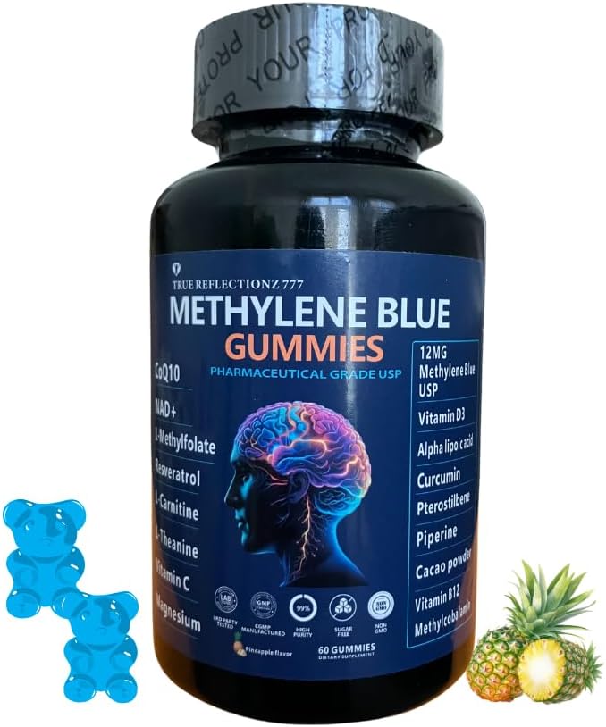 Gominolas de Azul de Metileno 12 mg con Complejo de Vitaminas y Nutrientes