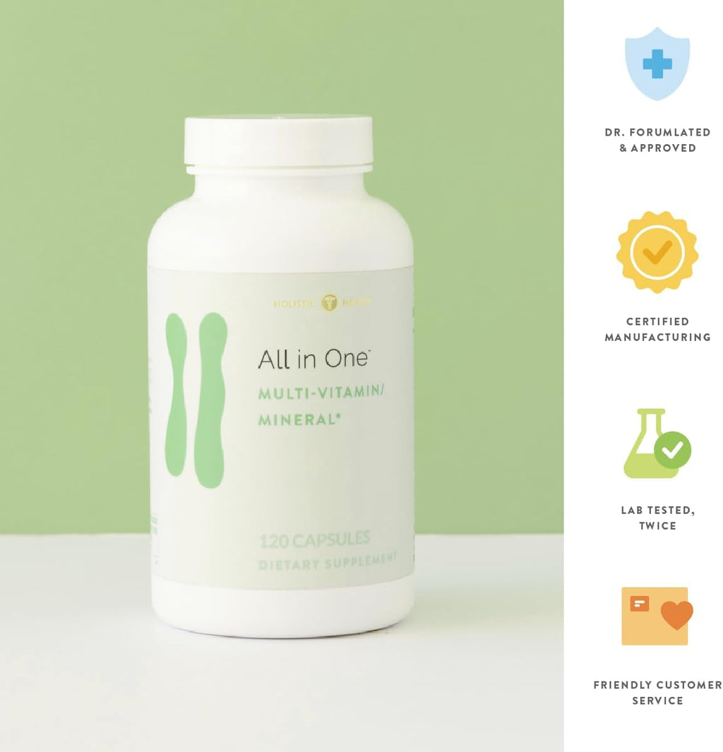 Holistic Health All in ONE Multi Vitamina y Mineral - 120 Cápsulas