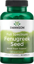 Swanson Fenugreek Seeds Full Spectrum - Suplemento Herbal - 610 mg, 90 Cápsulas