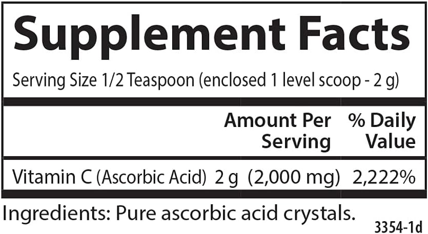 Carlson Vitamina C en Cristales 2.000 mg - Sabor Limón - 992 g