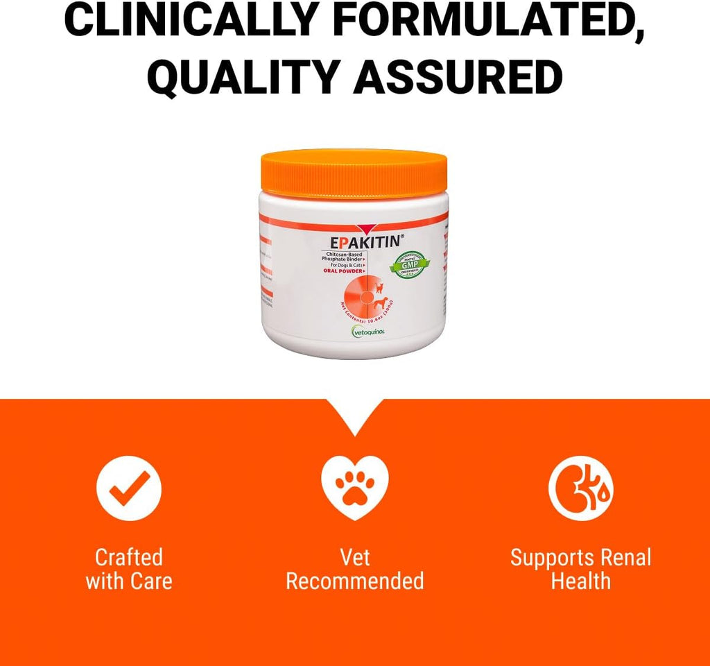 Vetoquinol Epakitin 300g – Suplemento para Soporte Renal en Perros y Gatos