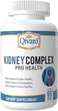 Qivaro Kidney Complex Pro-Health - Suplemento de Apoyo Renal con Arándano Rojo, 60 Cápsulas Vegetales
