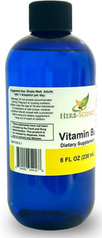 Herb-Science Gotas de Vitamina B6 Líquida 236 ml – Piridoxina de Alta Absorción para Energía, Estado de Ánimo y Sistema Nervioso – Vegano Sin Gluten Sin Alcohol