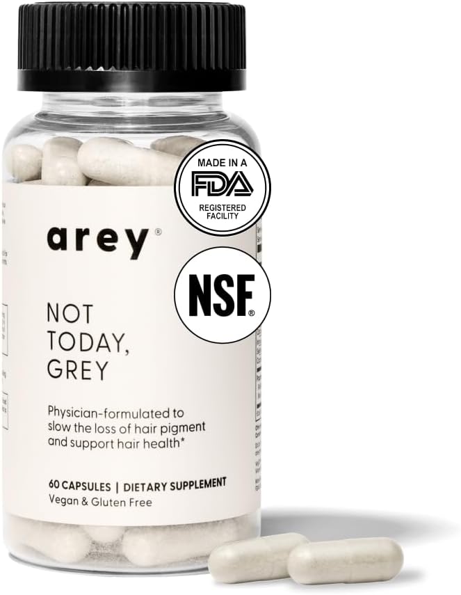 Arey Not Today, Grey Daily Hair Supplement - 1 Mes