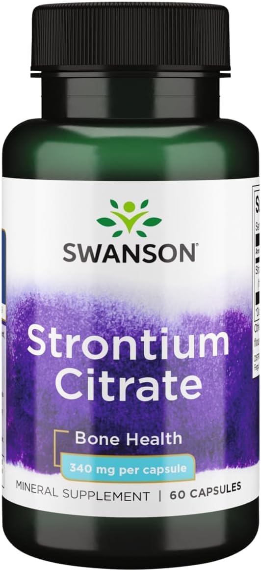 Citrato de Estroncio 340 mg - 60 Cápsulas - Swanson