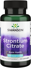 Swanson Citrato de Estroncio 340 mg, 60 Cápsulas