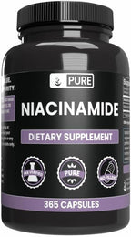PURE ORIGINAL INGREDIENTS Niacinamide (730 Cápsulas) Sin Rellenos, Siempre Pura, Verificado en Laboratorio