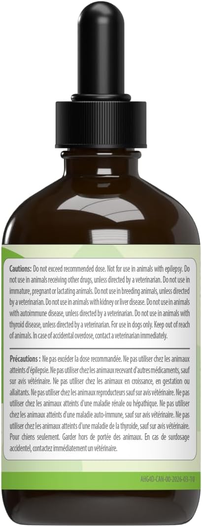 Pet Wellbeing Adrenal Harmony Gold for Dogs - Liquid Supplement for Adrenal Function - 118 ml