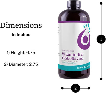 Life Solutions Vitamina B2 - Suplemento – Mantenimiento de las mucosas en condiciones normales: Contribuye a la – Image 3