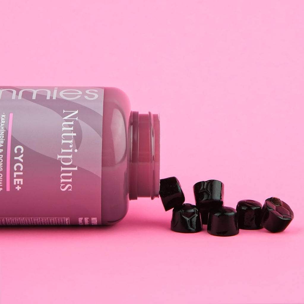 FARMASi Nutriplus Cycle Plus Gummies para Mujer, 60 Gominolas Veganas