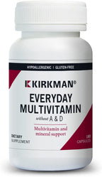 Kirkman Multivitamínico para Adultos sin Vitamina A ni D - 120 Cápsulas