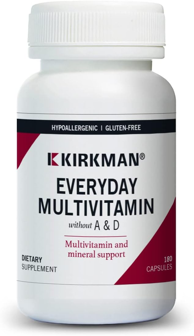 Kirkman Multivitamínico para Adultos sin Vitamina A ni D - 120 Cápsulas