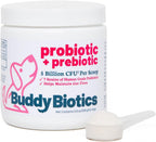 Probiótico + Prebiótico en Polvo para Perros – 7 Cepas Probióticas con FOS Prebiótico, Apoya la Flora Intestinal, Salud Digestiva e Inmunitaria, 5 Mil Millones de UFC por Cacito