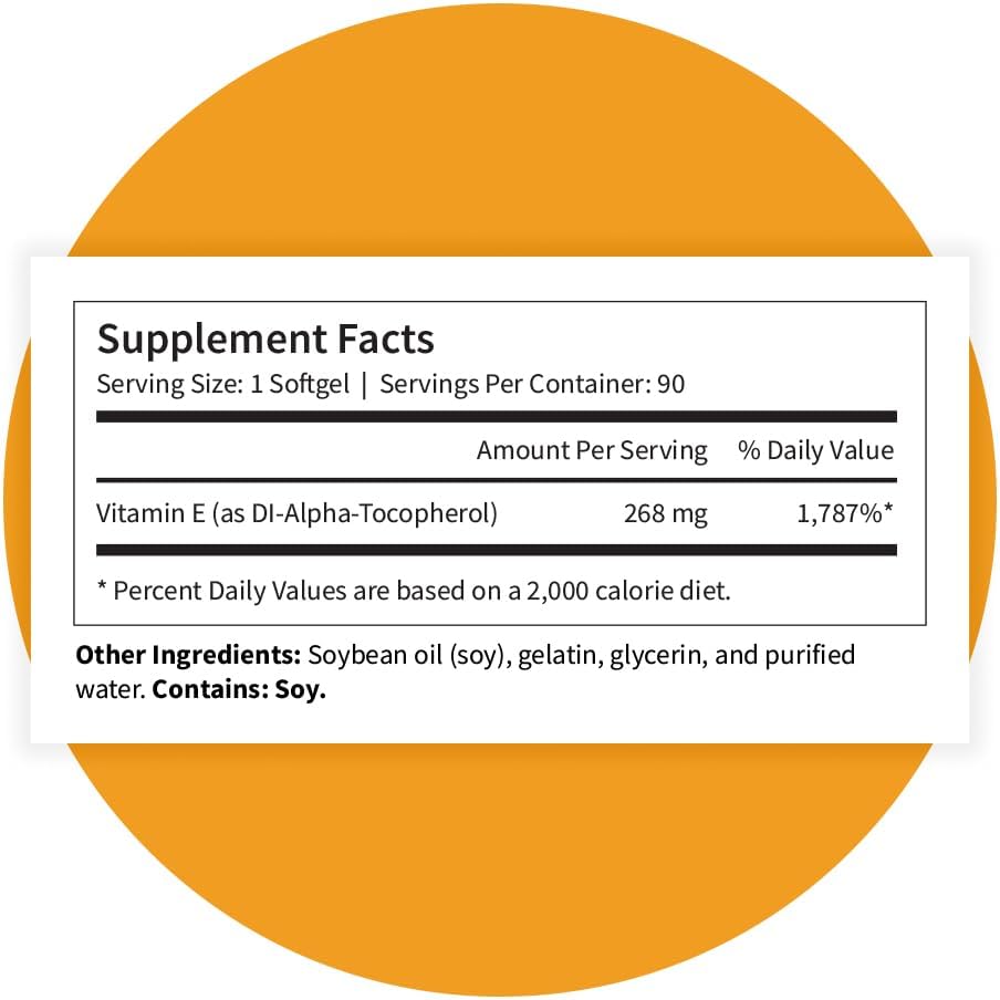 Pattern Wellness Vitamina E 400 UI – 90 Cápsulas Blandas