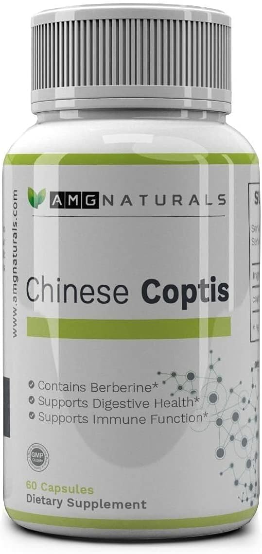 Coptis Chinensis (Huang Lian) 550 mg - Suplemento de Goldthread Puro