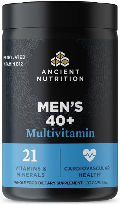 Ancient Nutrition Men's 40+ Multivitamínico 3 Días, 90 Cápsulas – Image 1
