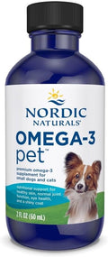 Nordic Naturals Omega-3 Pet, sin sabor - 2 oz (60 ml) - 294 mg Omega-3 por mL - Aceite de pescado para perros pequeños y gatos con EPA y DHA