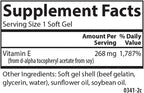 Carlson Labs E-Gems Vitamina E Natural 400 IU, 60 Cápsulas Blandas