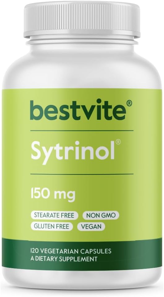 BESTVITE Sytrinol 150mg - 120 Cápsulas Vegetales - Mezcla patentada de cítricos y palma
