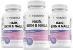 healblend Vitaminas para Cabello, Piel y Uñas para Mujeres con Biotina 5000 mcg, Hierro y Manganeso | Vegano, Sin OGM | 60 Cápsulas
