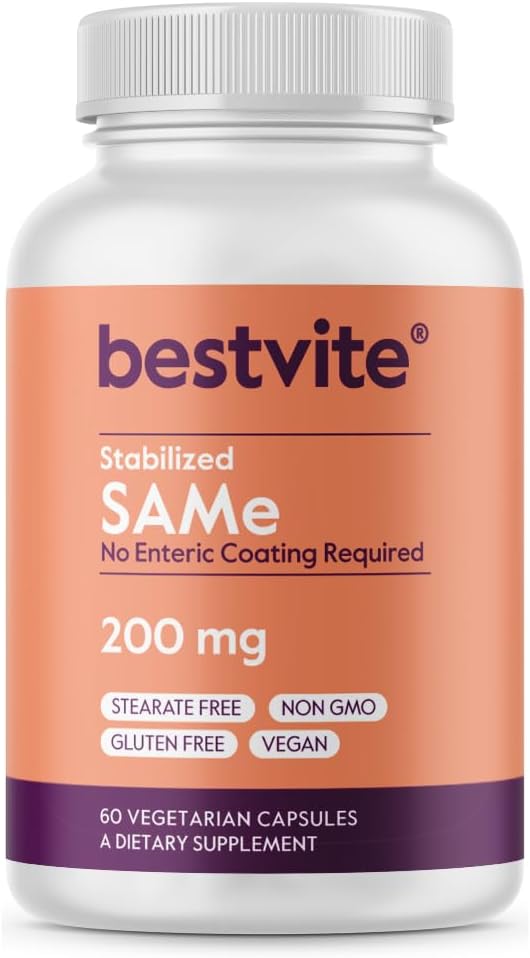BESTVITE SAM-e 200mg Estabilizado (60 Cápsulas Vegetales)