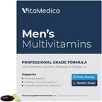 VitaMedica Multivitamínico para Hombres con Apoyo Prostático | Vitaminas, Minerales, Omega-3 y Saw Palmetto | Caja de 30 Sobres Diarios | Energía y Sueño Naturales