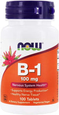 NOW Foods Vitamina B-1 (Tiamina) 100mg - 200 Comprimidos