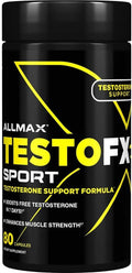 ALLMAX TESTOFX Sport - 80 Cápsulas - Fórmula de Apoyo a la Testosterona con Zinc, Vitamina B6 y Magnesio