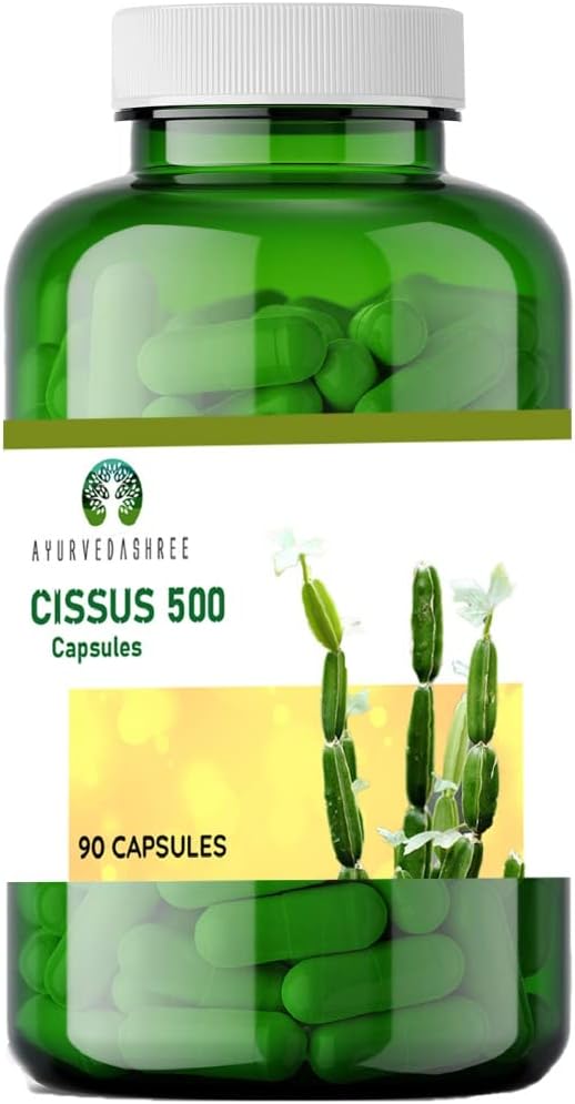 Asthishrunkala Cissus quadrangularis 500 mg, 90 cápsulas