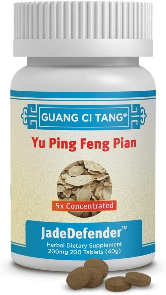 Yu Ping Feng Pian (JadeDefender) 200 mg, 200 comprimidos de Guang Ci Tang