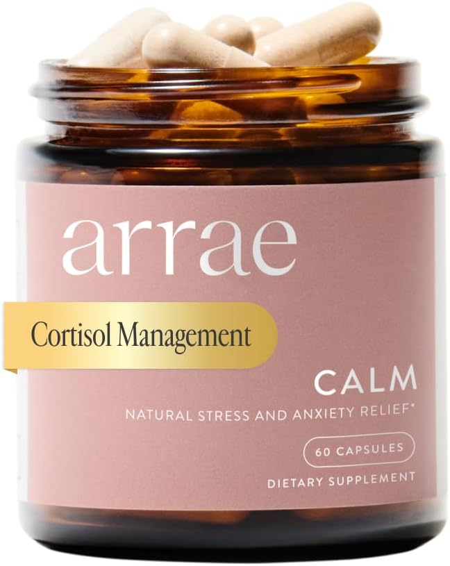 Arrae Calm Cortisol Manager - 60 Cápsulas para el Estrés y la Ansiedad