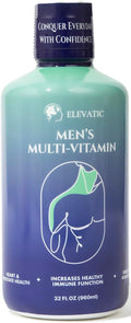 Multivitamínico para Hombre | 960ml (32 Fl.oz) | Sabor Superior | Natural | Energía Líquida | Elevatic